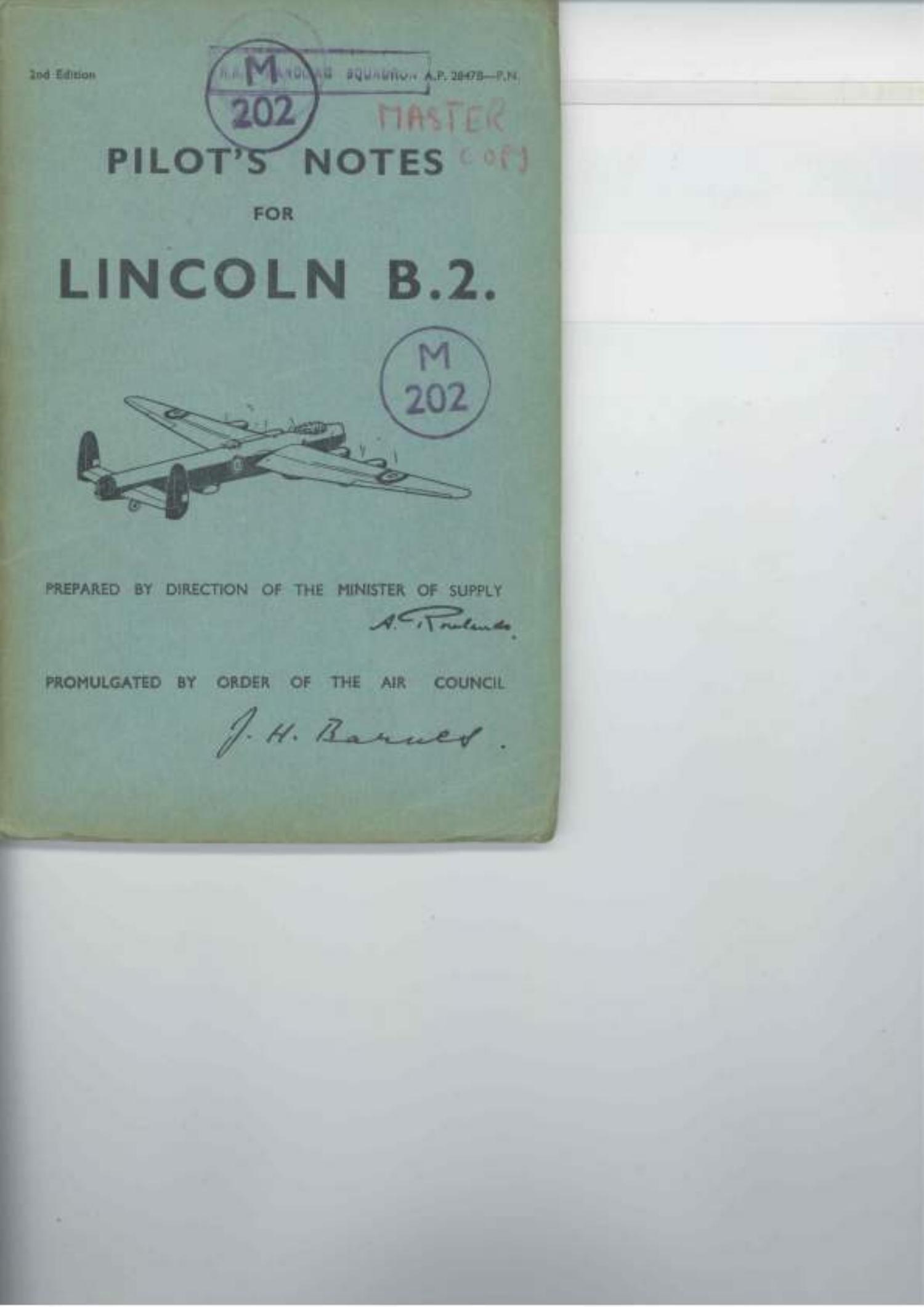 Avro Lincoln B.2 Pilot’s Notes.pdf | DocDroid