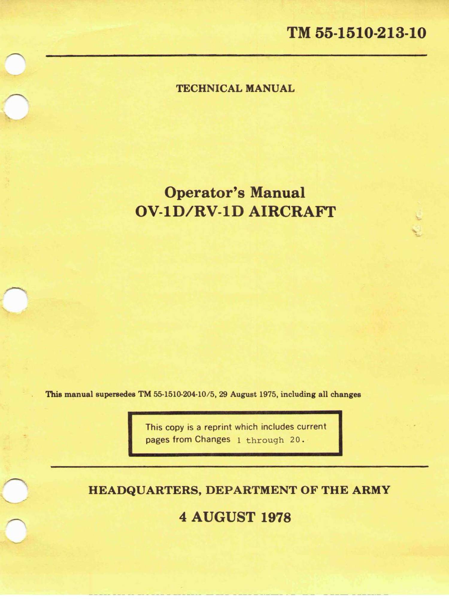 Grumman OV-1DRV-1D Mohawk Operators Manual.pdf | DocDroid