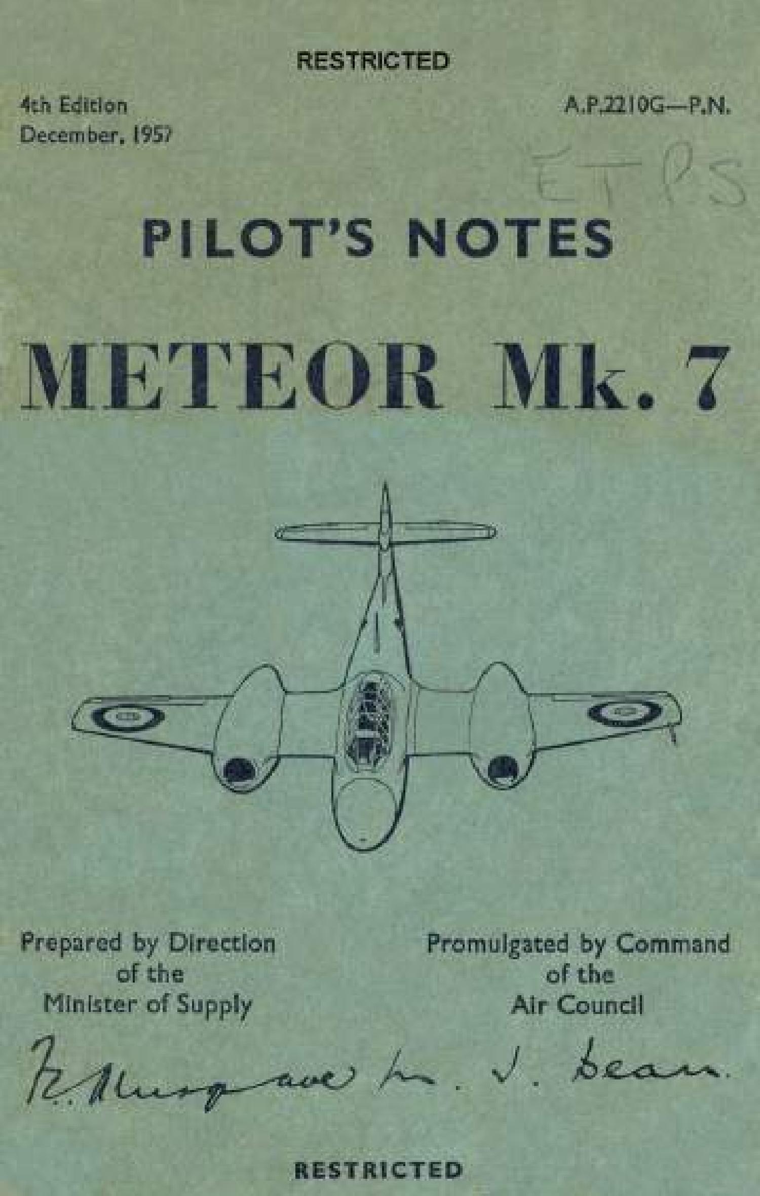 Gloster Meteor Mk 7 Pilot's Notes.pdf | DocDroid