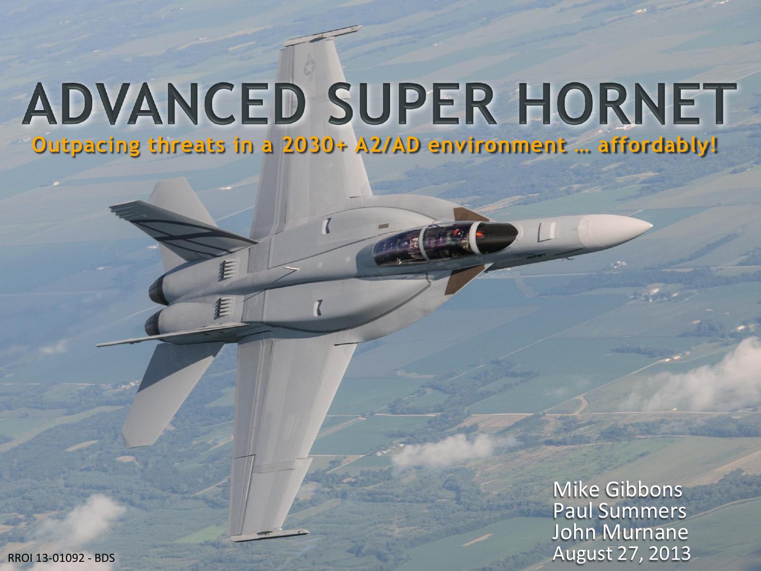 Hornet super f 18 Boeing: fa