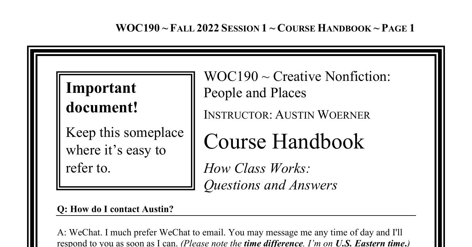 ca132 quick word handbook