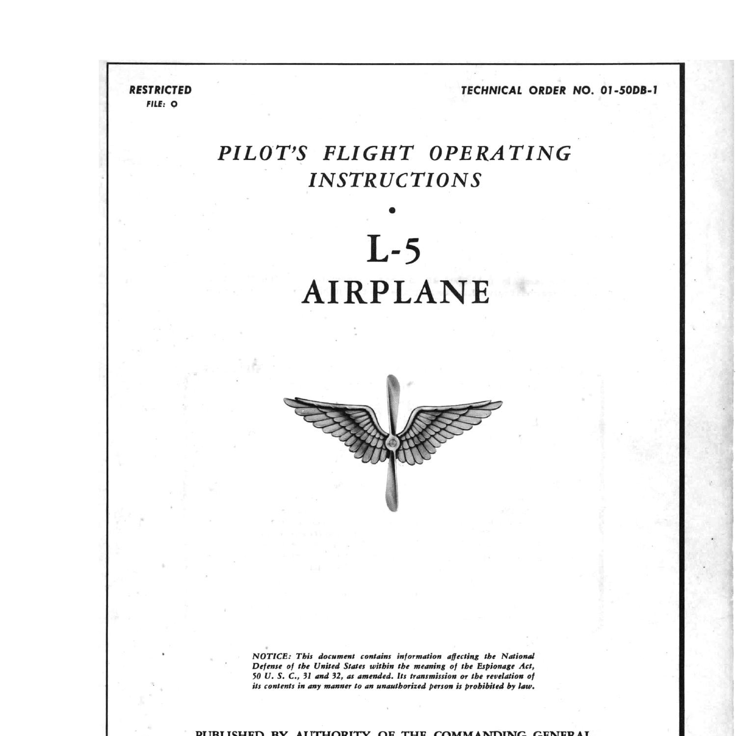 Stinson L-5 Sentinel Pilot’s Flight Operating Instructions.pdf | DocDroid