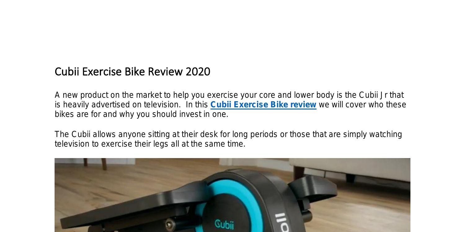 cubii exercise bike