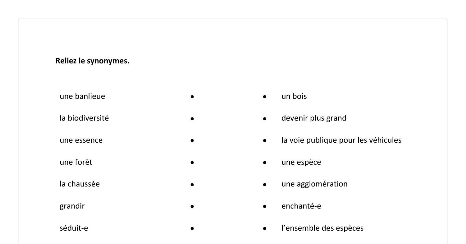 synonyme pour essayer de comprendre