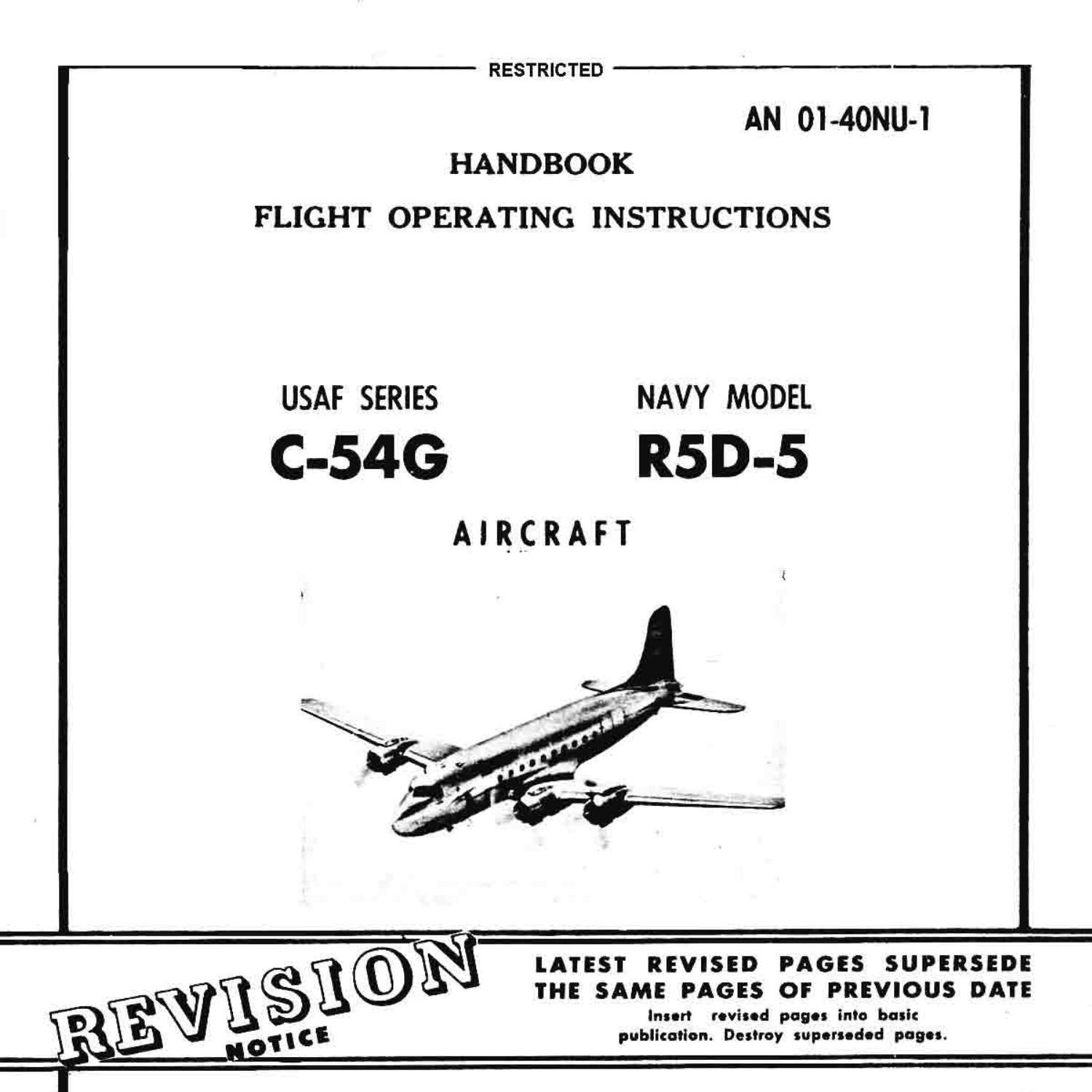 Douglas C-54G and R5D-5 Skymaster Flight Operating Instructions.pdf ...