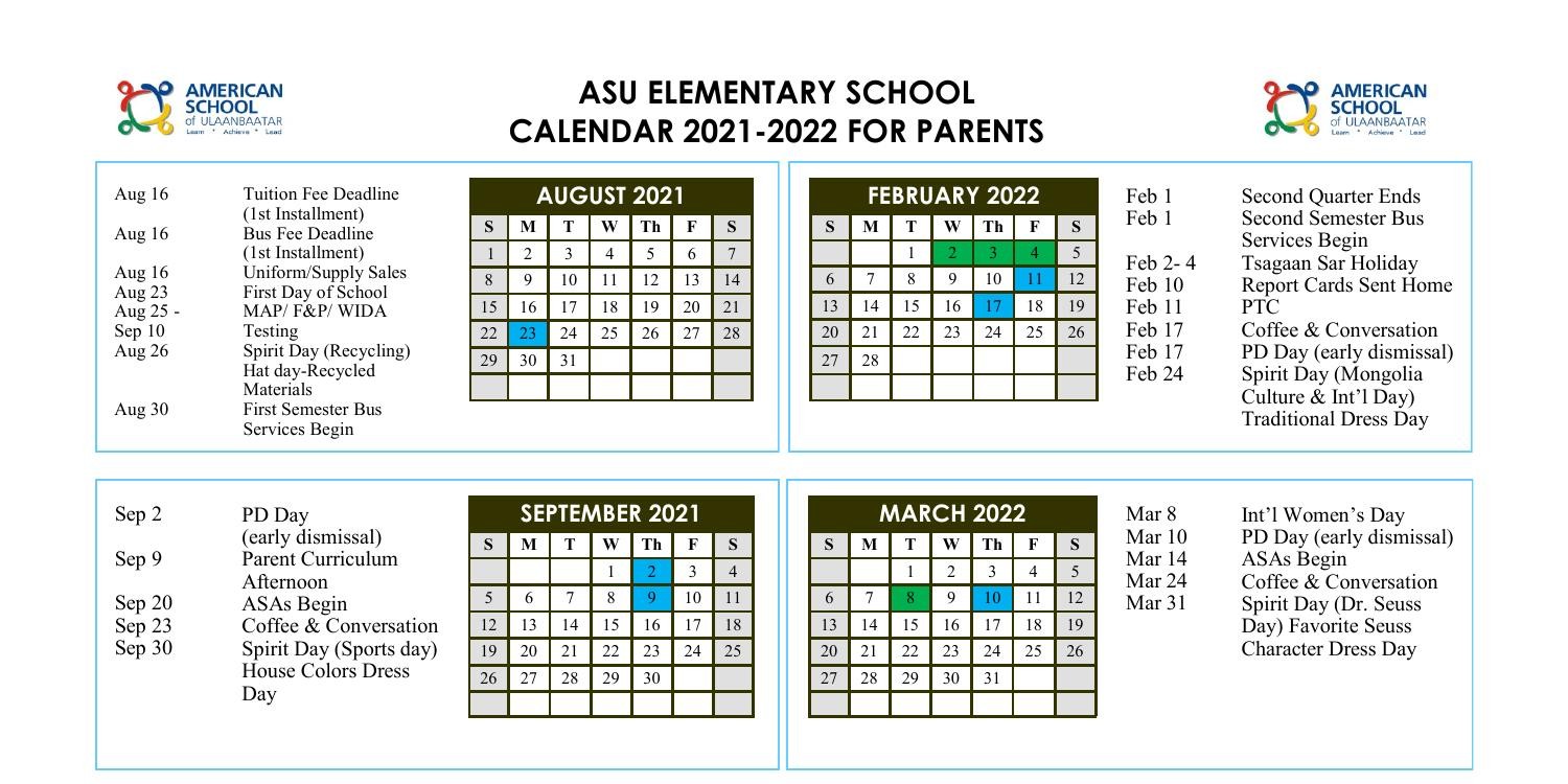 Es Calendar 2021-2022 For Parents V1.Pdf | Docdroid