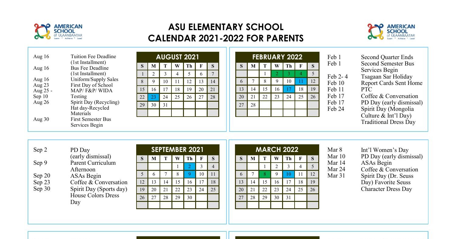 Es Calendar 2021-2022 For Parents V1.Pdf | Docdroid